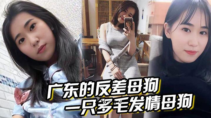 广东的反差母狗表面纯洁无暇，只是一只毛茸茸的、深情的母狗。